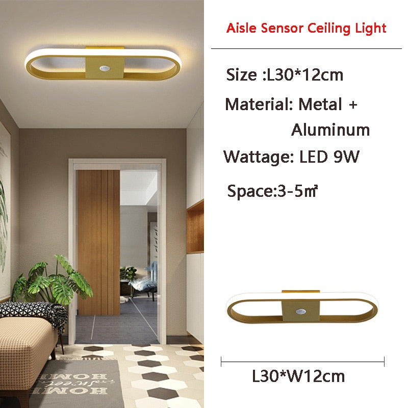 Human PIR Motion Sensor LED Ceiling Lamp