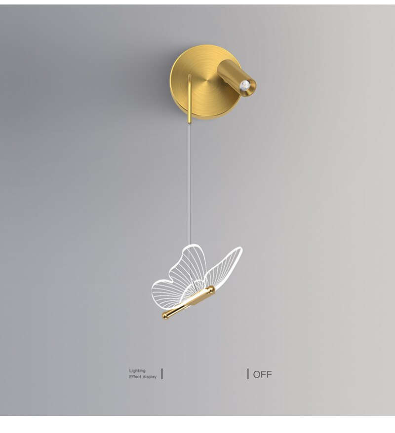 Lyf Nordic Butterfly Spotlight Wall Light