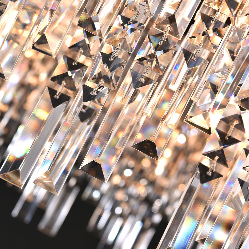 Ylk Violet Crystal Chandelier Decor