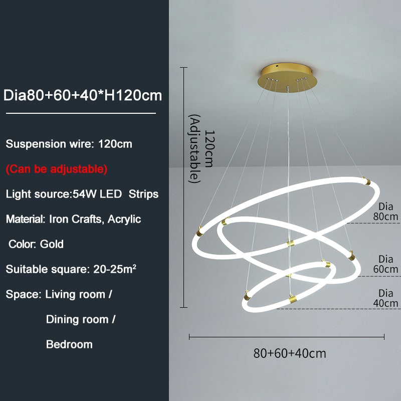 Ylk Modern LED Chandelier Lamp