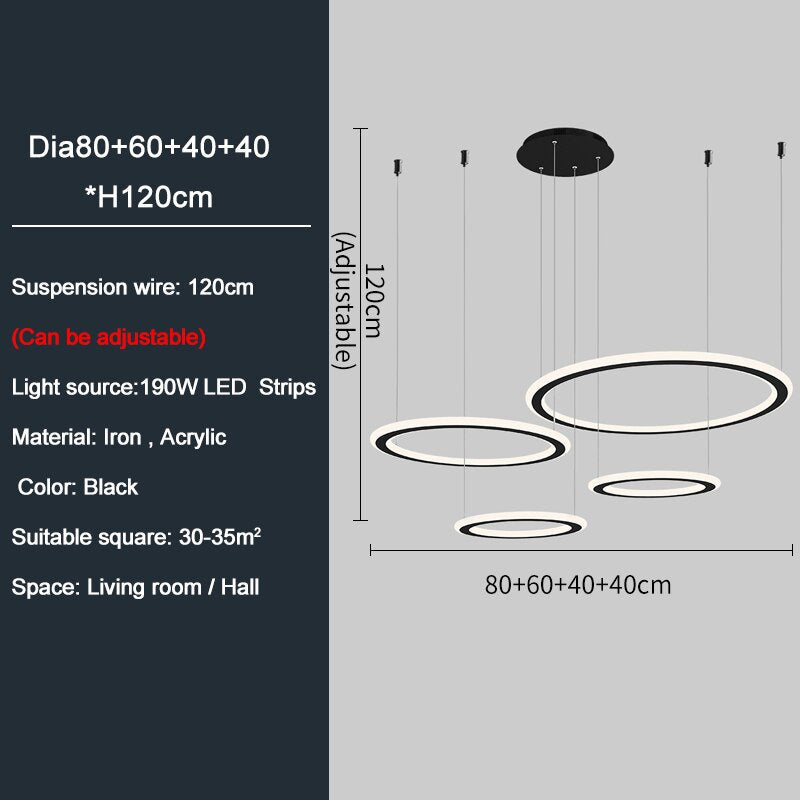 Ylk Ring Design LED Chandelier