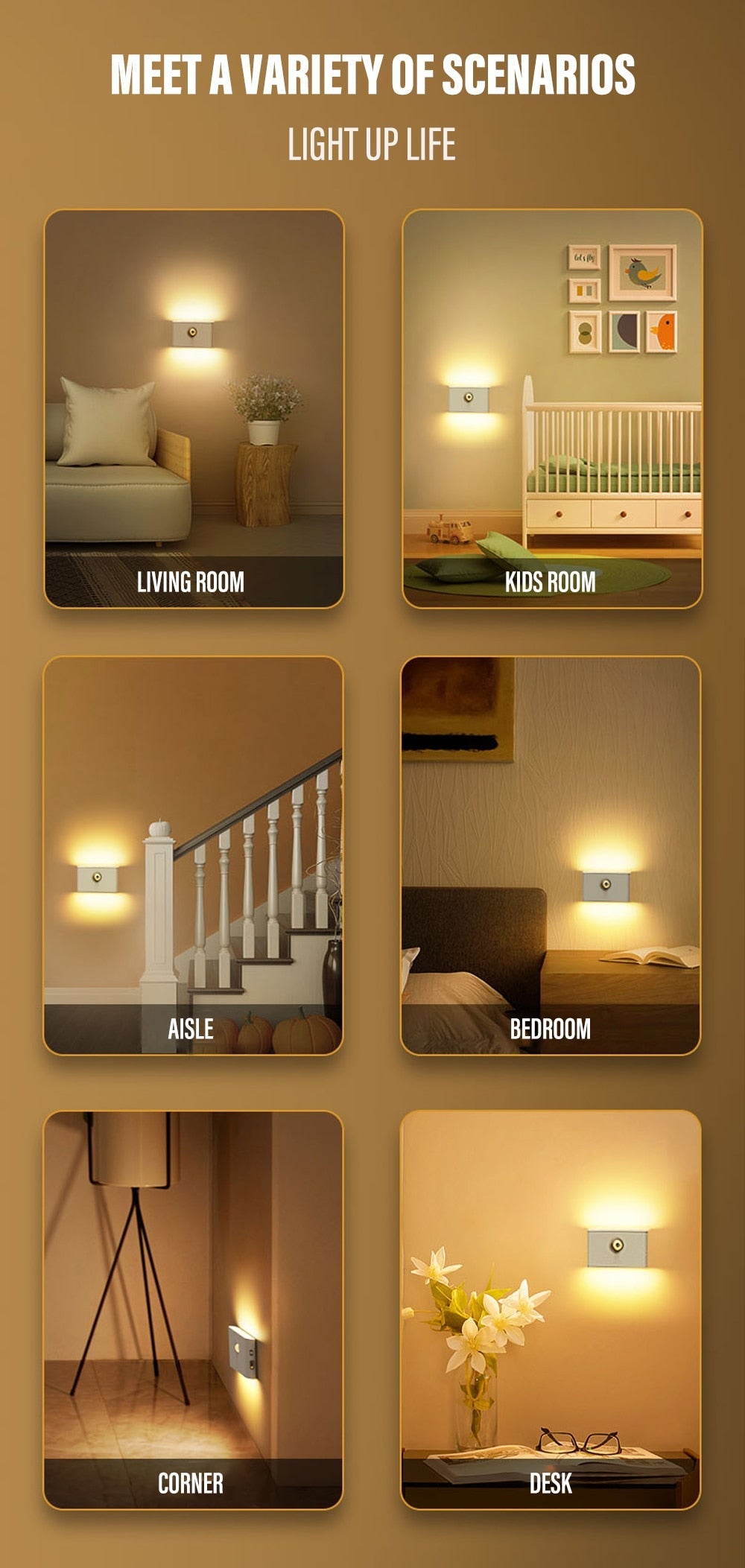 LED Induction Night Light Wireless USB Charging