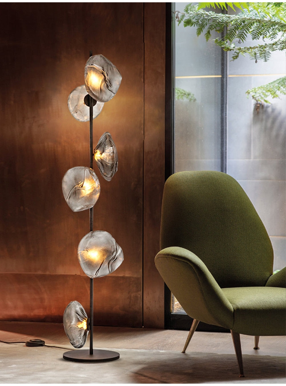 MAK Table/Floor/Stand Cloud Artistic Floor Lamps Glass LED Lighting Gray Nightlight