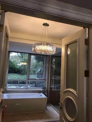 Kolia Art Deco Crystal Glass LED Dimmable Ceiling Chandelier