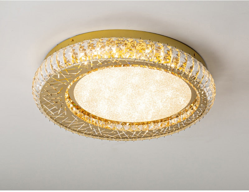 Ylk Luxury Gold Crystal Chandelier