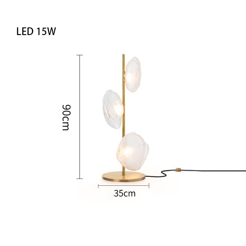 MAK Table/Floor/Stand Cloud Artistic Floor Lamps Glass LED Lighting Gray Nightlight