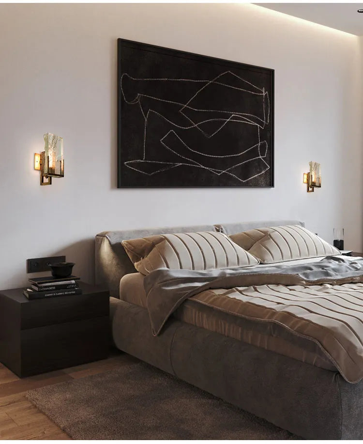 Vintage Bedroom Bedside Wall Lamp Luxury