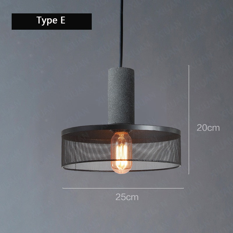 Aslak Loft Cement Pendant Lamp