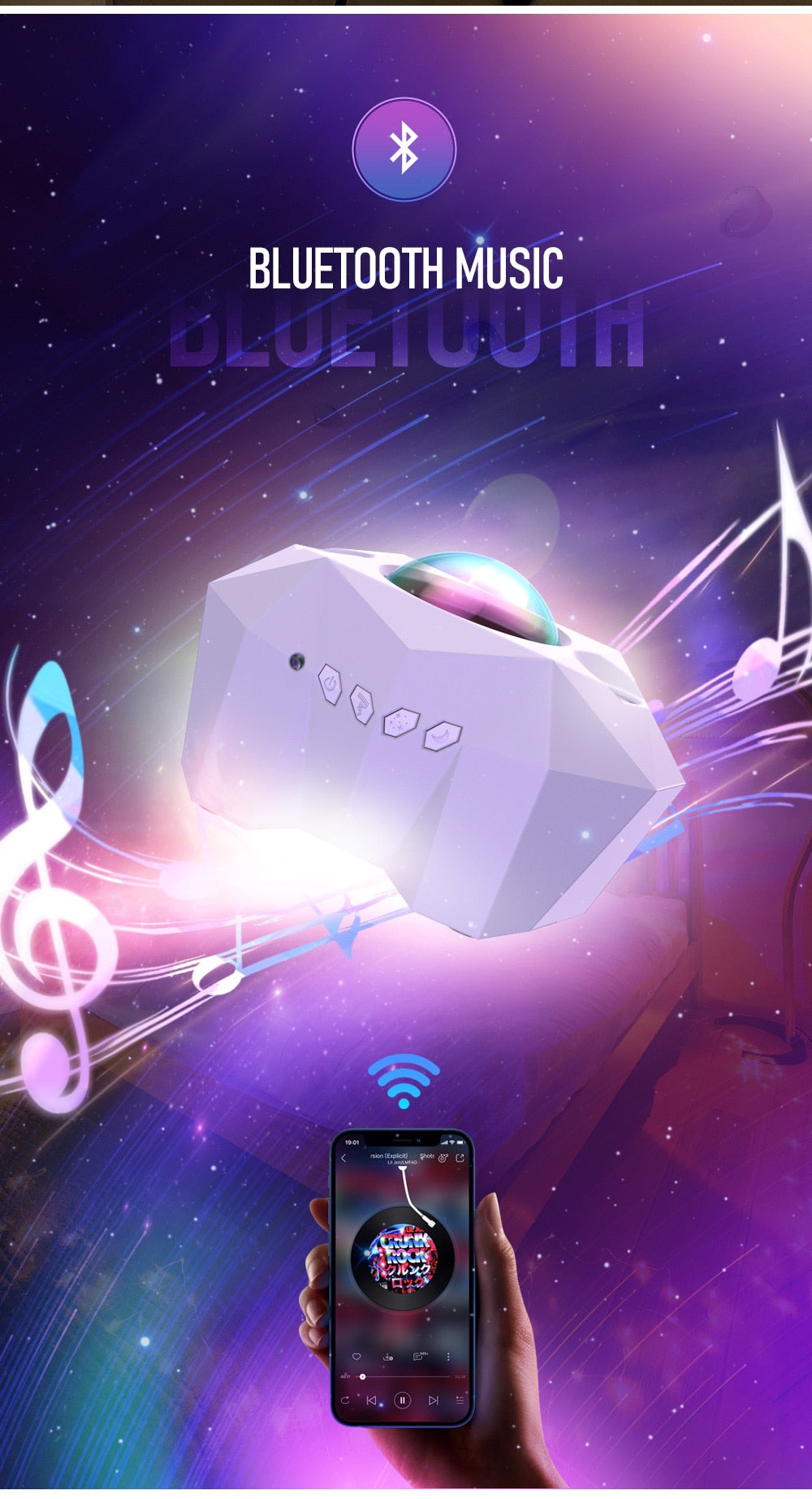 Pq Moon Galaxy Night Light