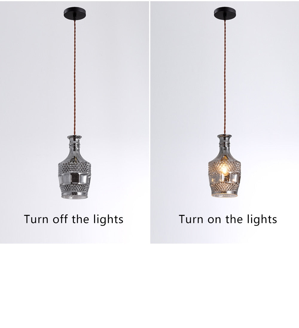 HEN Aegea Retro Glass Lampshade Pendant Lights