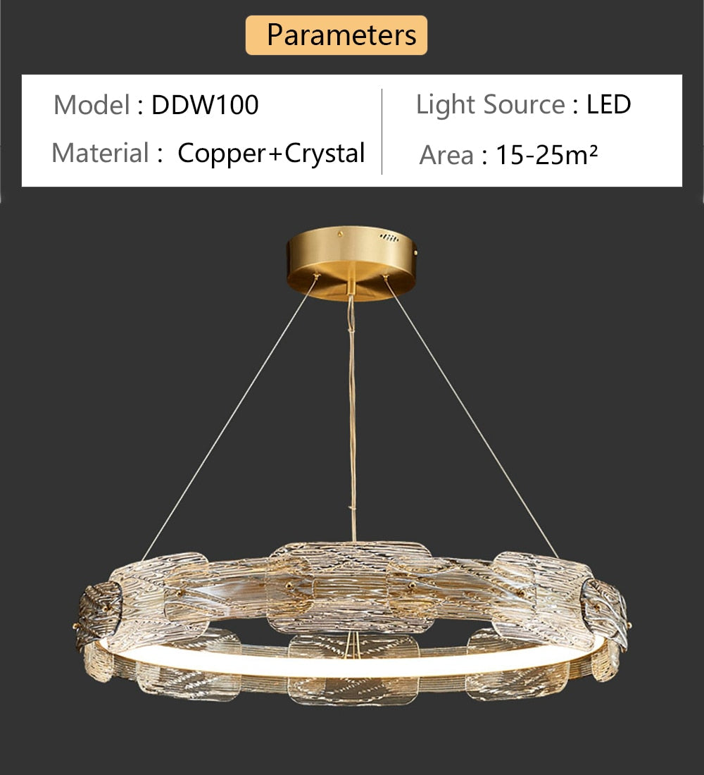 Olga Rounded Crystal Chandelier