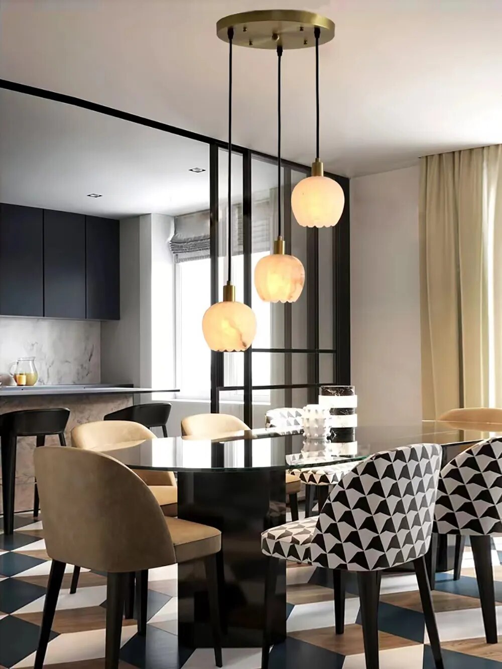 Olga Marble Luxury Hanging Light