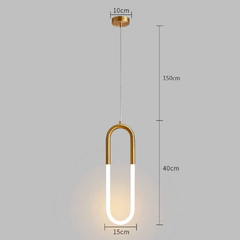 Oud Vitt Minimalist Gold Pendant Light