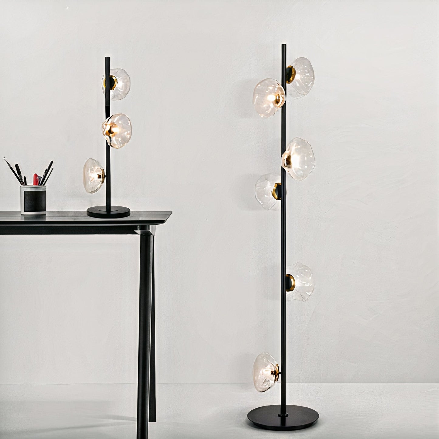 MAK Table/Floor/Stand Cloud Artistic Floor Lamps Glass LED Lighting Gray Nightlight