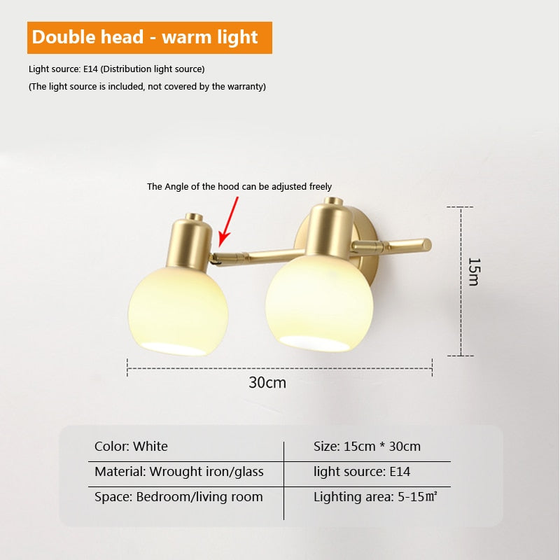 Wad Copper Industrial Wall Lamp