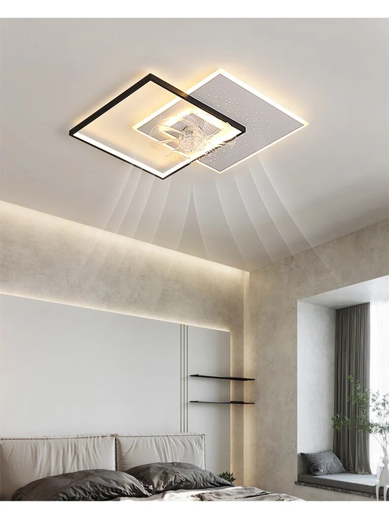 Qiyi Moratie Modern Ceiling Fan Lights