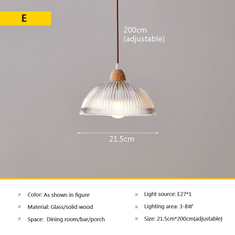 Wad Nordic Glass Pendant Lamp