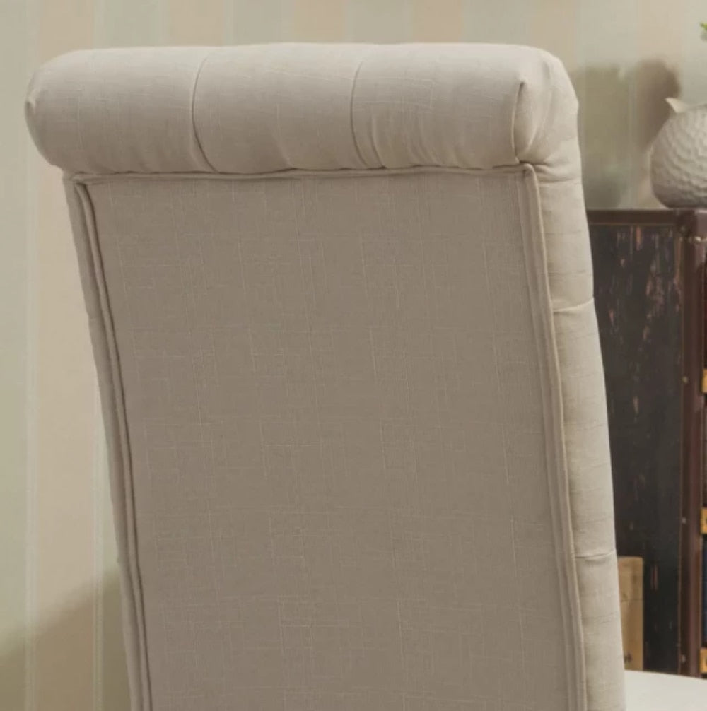 Soren - Nordic Mid-Century Dining Chair Set of 2 Tan Accent Chairs for Living Room