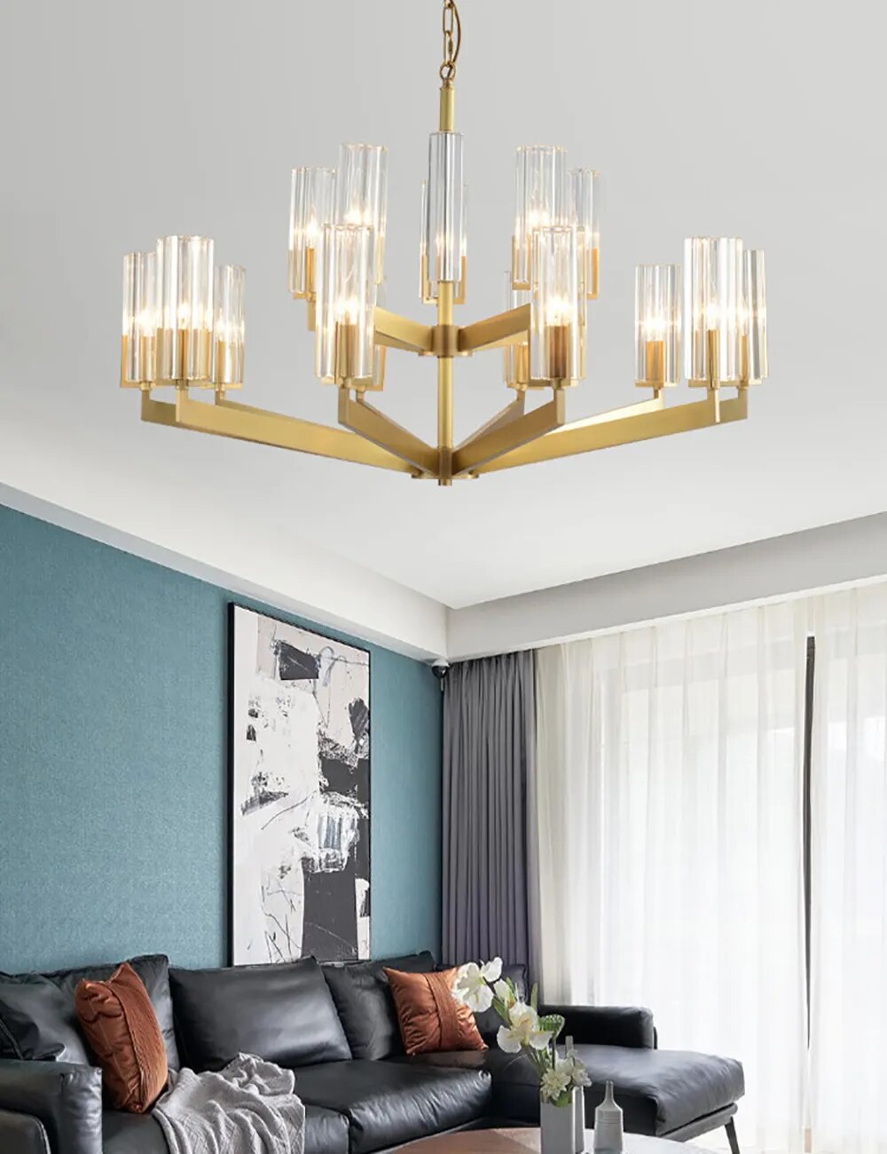 Trendy American Collection Black Warrior Crystal Chandelier Lighting