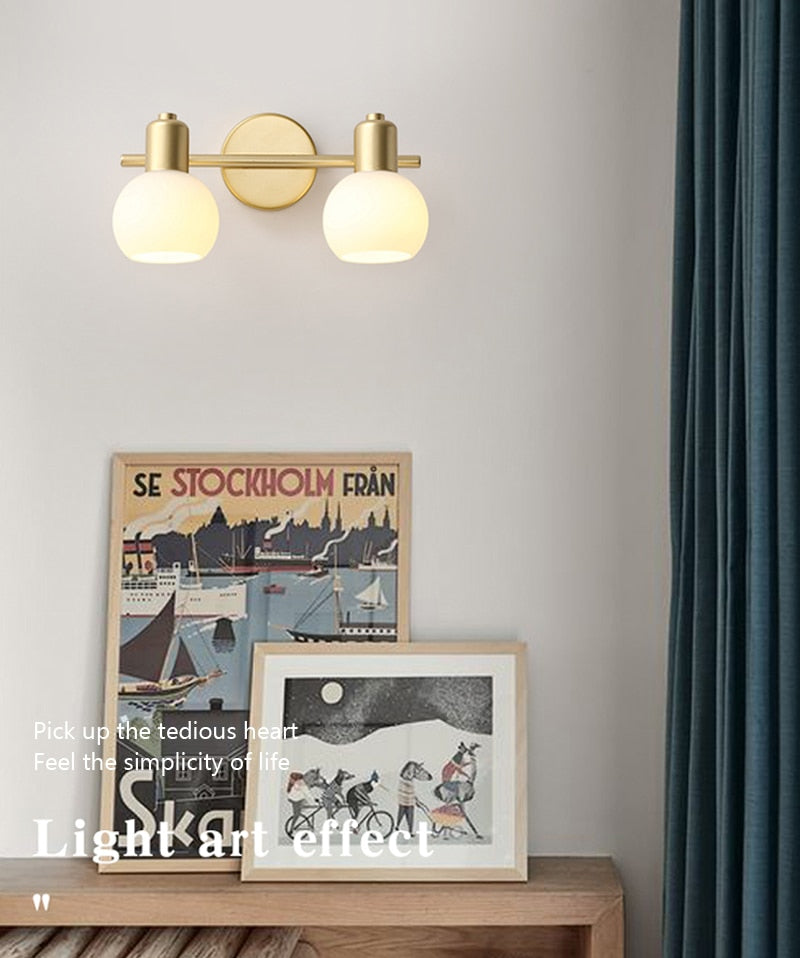 Wad Copper Industrial Wall Lamp