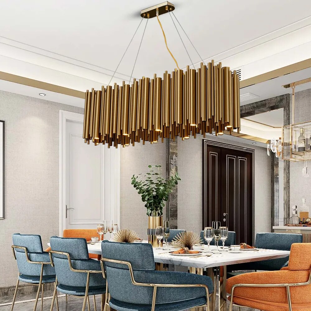 Ylk Chabe Gold LED Chandelier