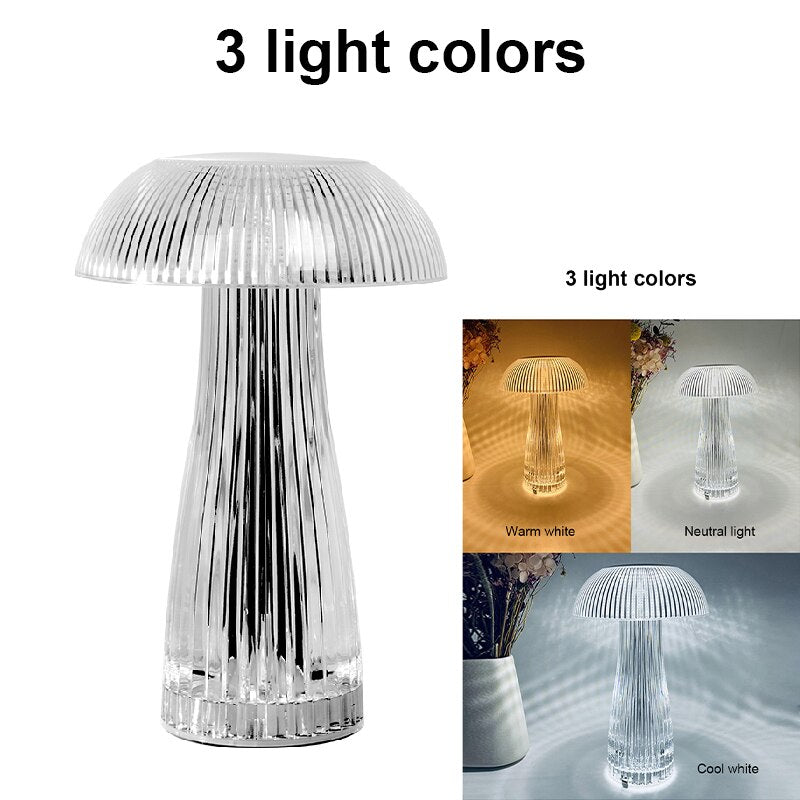 BAN Jellyfish lampshade LED night light table lamp
