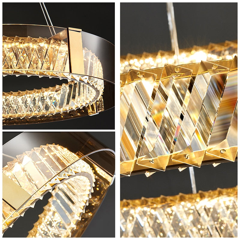 Mak Plafonnier Crystal Pendant Light