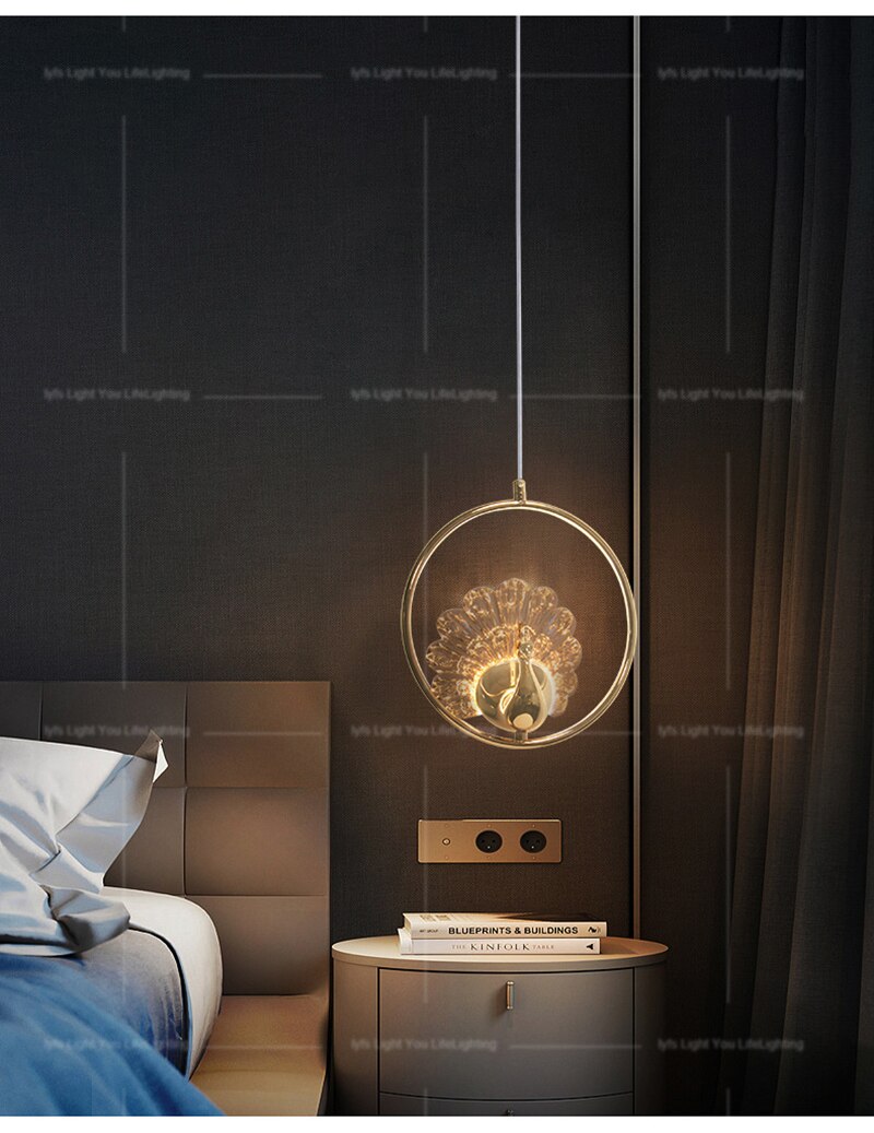 Lyf Peacock Lustre Pendant Light