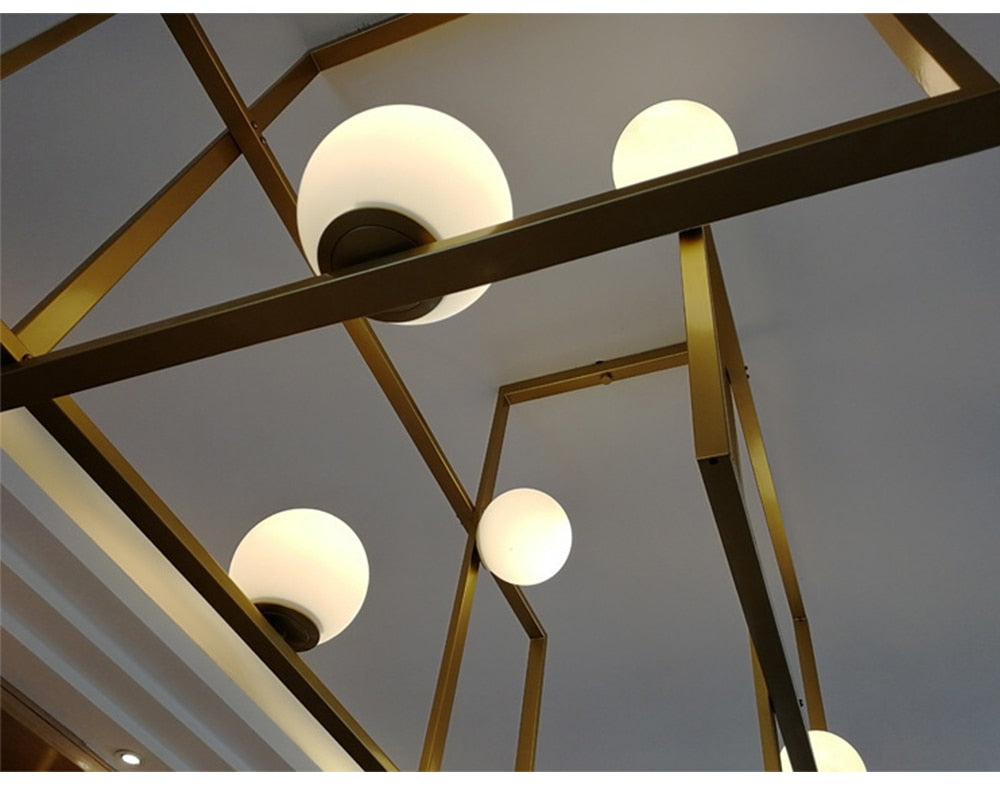 Mak Rectangle Modern Artistic Ceiling Light