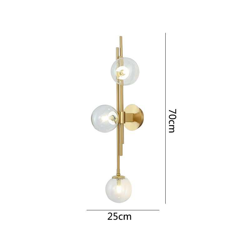 OUD Shadowcaster Green White Glass Ball Wall Lamps