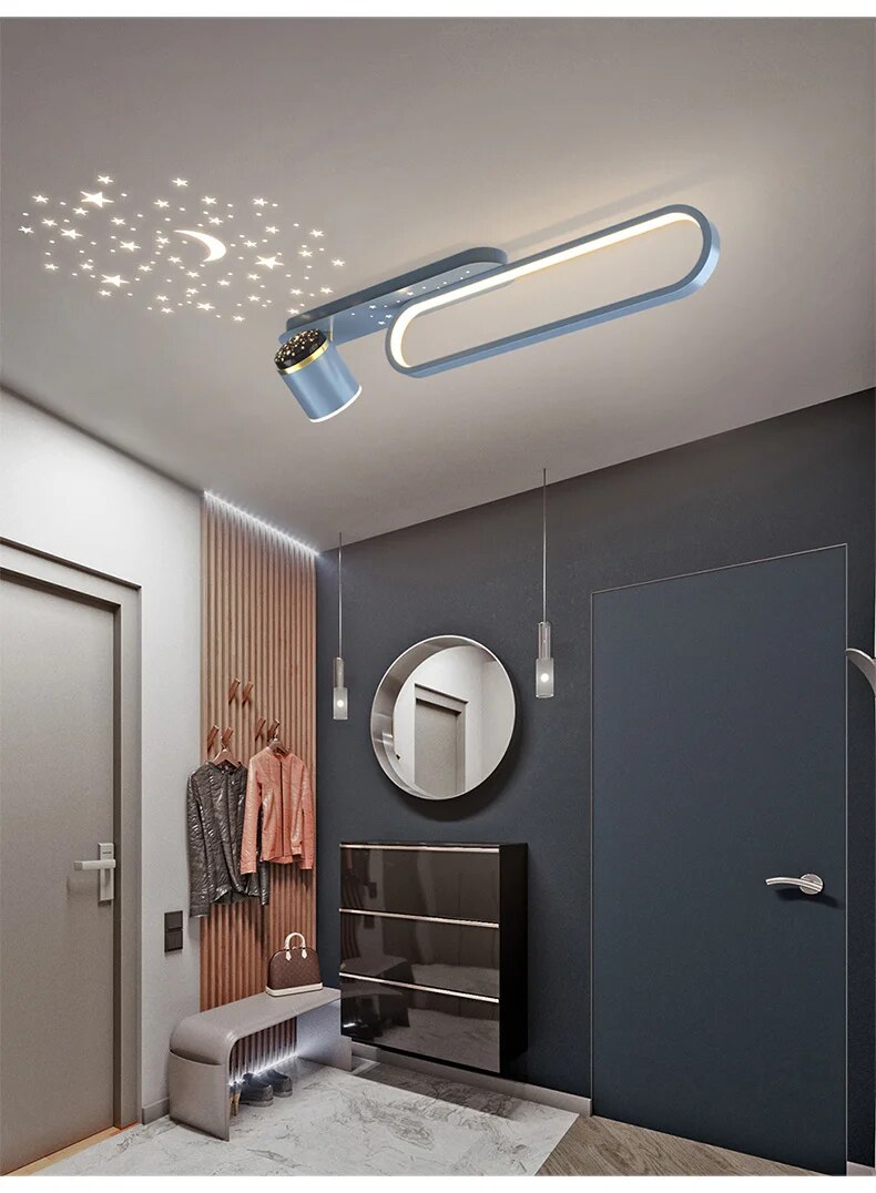 MAV Star Projection Modern Aisle Ceiling Lights with Spotlights