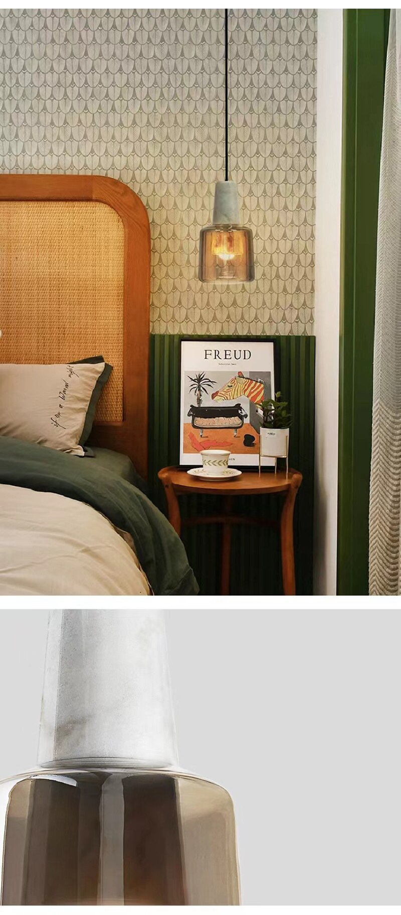 BAN Marble E27 LED pendant light modern Nordic hanging lamp