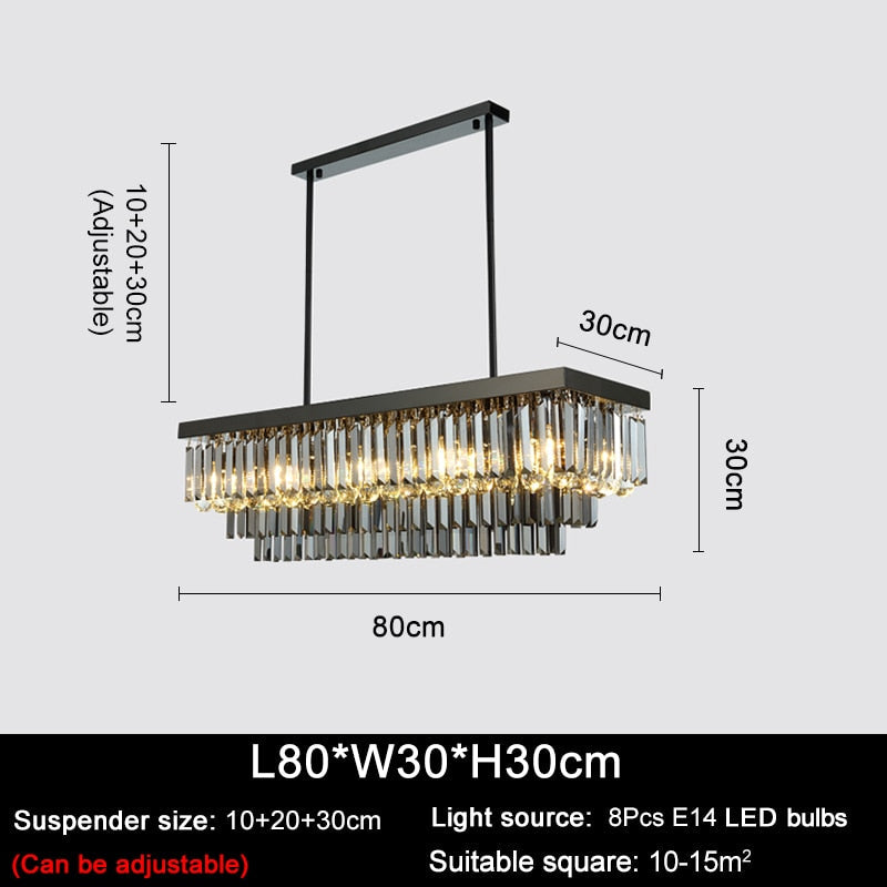 Ylk Willow Modern Crystal Chandelier