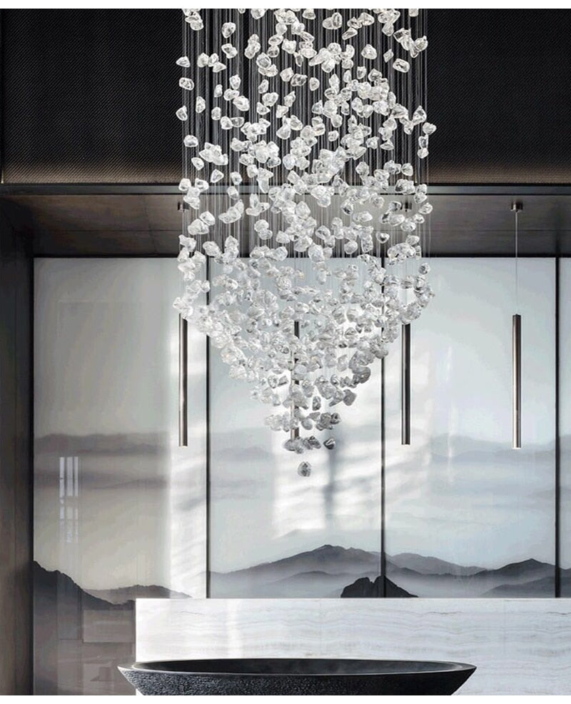 Ylk Modern Clear Crystal Chandelier