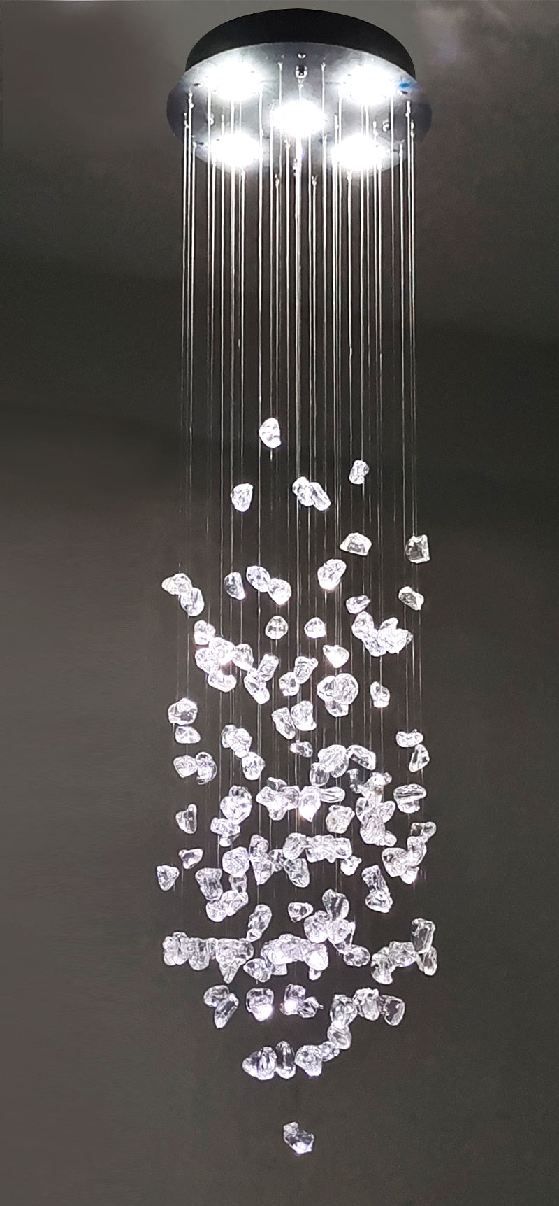 Ylk Modern Clear Crystal Chandelier