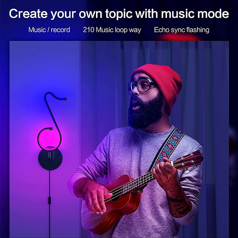 PQ Music Note RGB Light