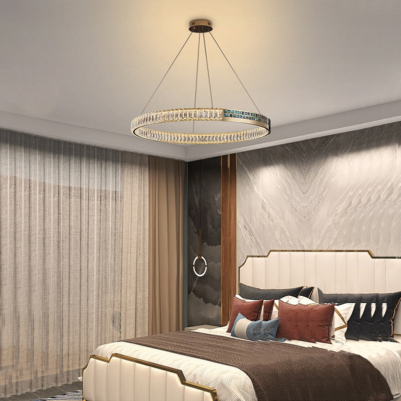 MAK Wall/Pendant Chandelier Luxury Hanging Lights Polished Shell High-end Ring Design