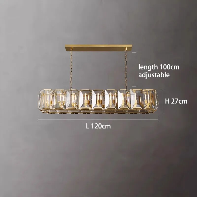 Navi Elegant Dimmable Crystal Chandelier