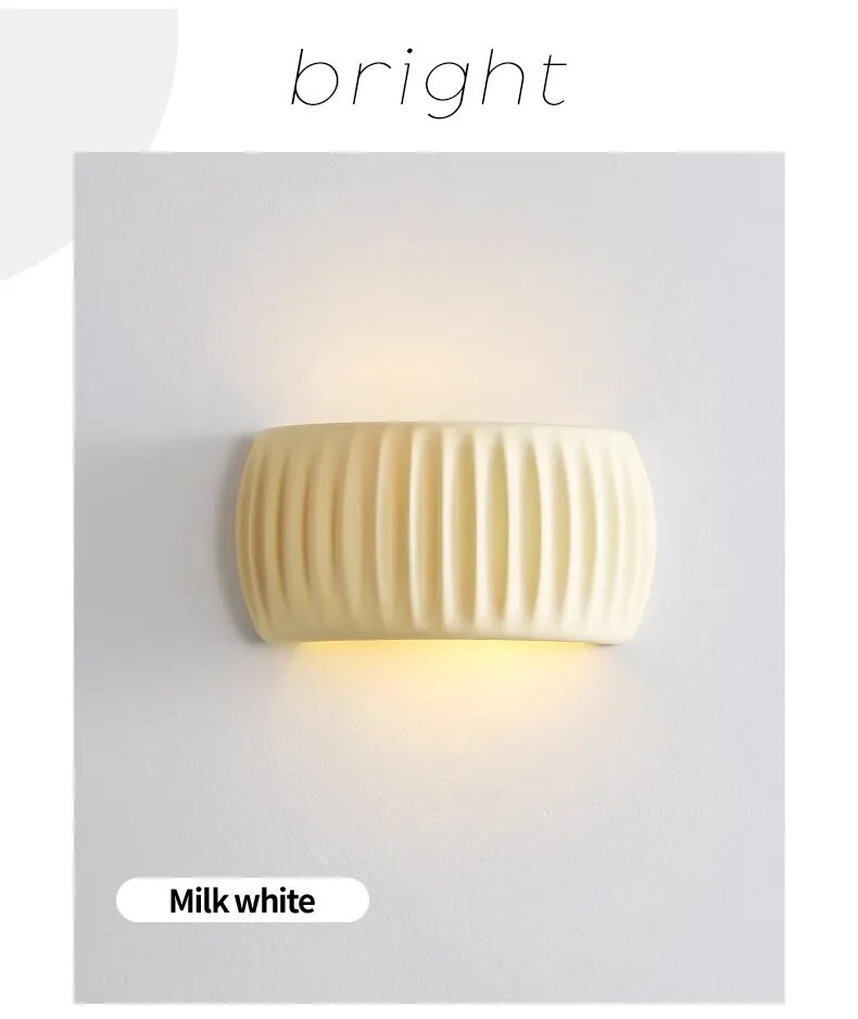 Nordic Cream Minimalist Wall Lamp
