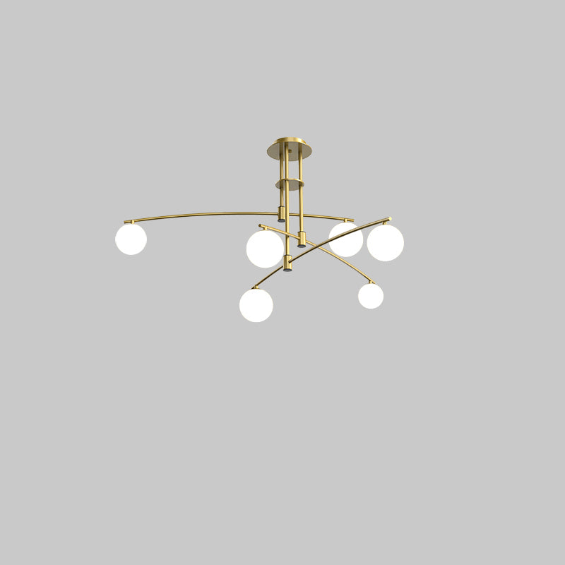 WOMO Branching Frosted Glass Bubble Chandelier-WM2295a