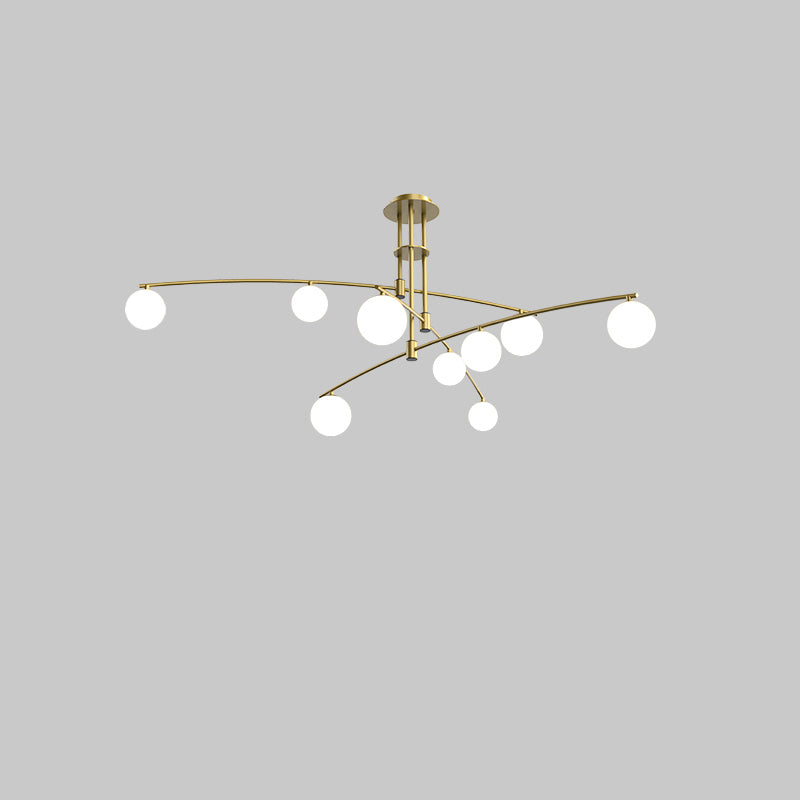 WOMO Branching Frosted Glass Bubble Chandelier-WM2295a
