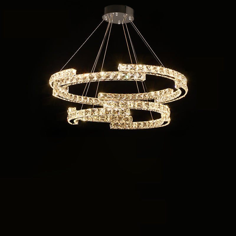 WOMO Circular Led Crystal Chandelier-WM2399