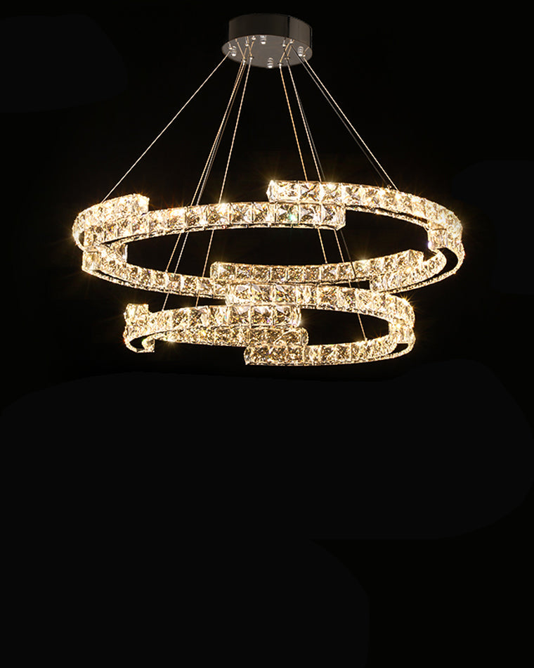 WOMO Circular Led Crystal Chandelier-WM2399