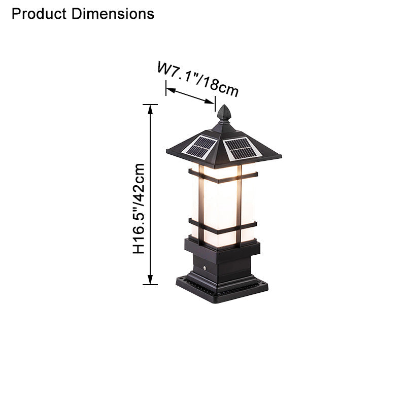 WOMO Square Outdoor Pillar Light-WM9063