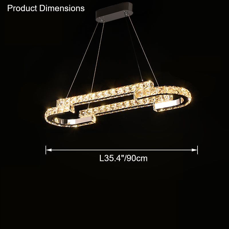 WOMO Circular Led Crystal Chandelier-WM2399