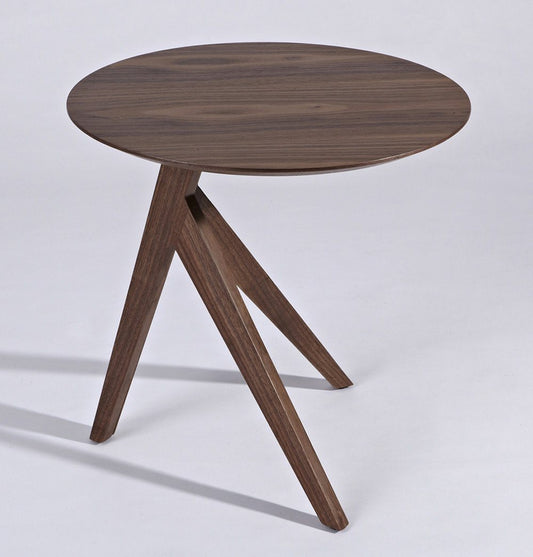 Sille Modern Walnut Side Table