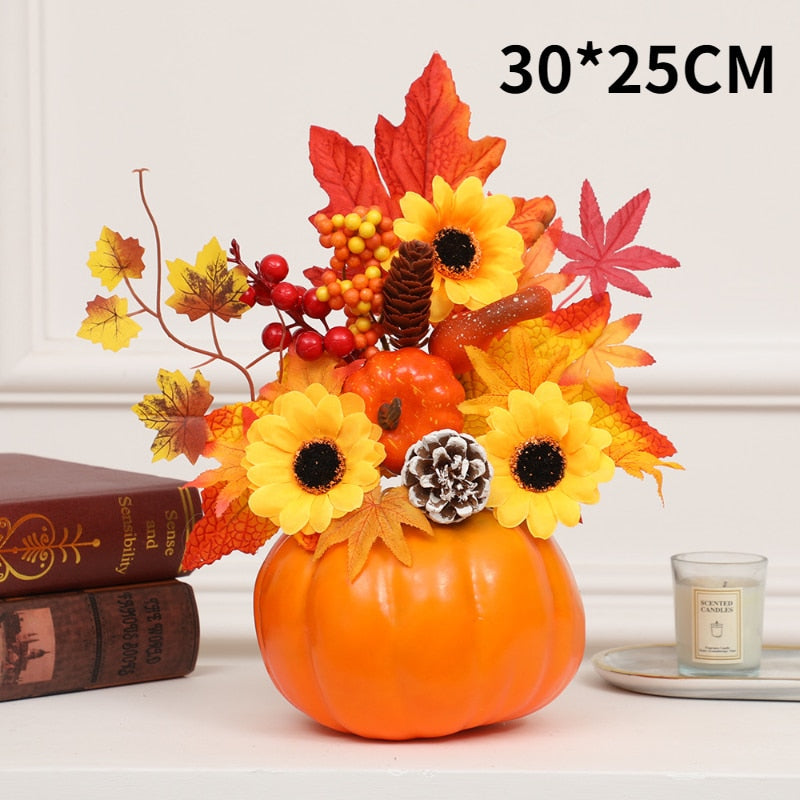 Hakon - Artificial Pumpkin Sunflower Ornament Fall Decor Sale Bedroom Decor Fall Home Decor Fall Decor 2023