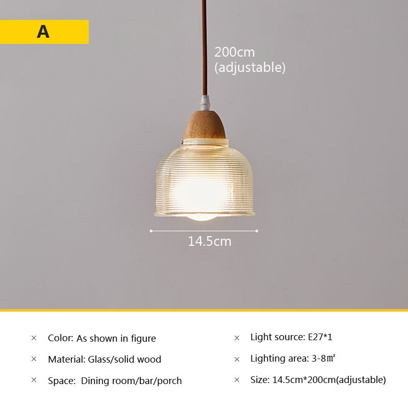 Wad Nordic Glass Pendant Lamp