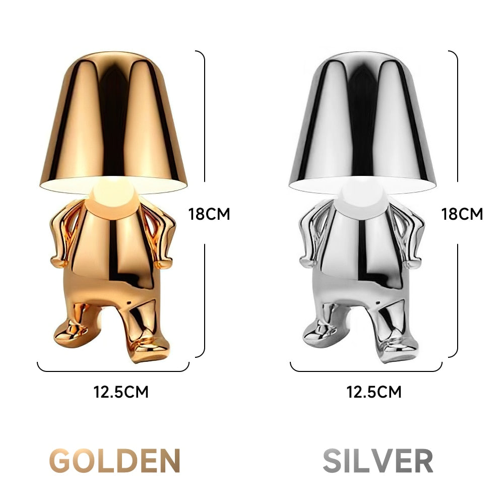 PQ Golden/Silver Statuette LED Aluminum