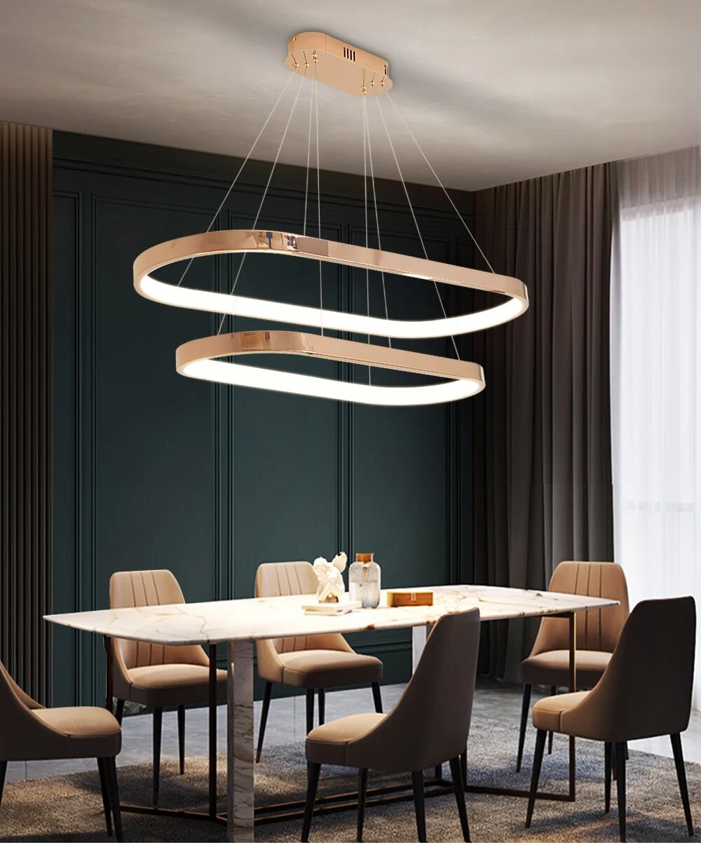 Ylk Rose Gold Pendant Light Fixture